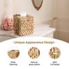Rattan Tissue Box Holder With Lid For Living Room And Bathroom Decor