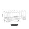 Adjustable Telescopic Kitchen Cabinet Cookware & Dish Rack