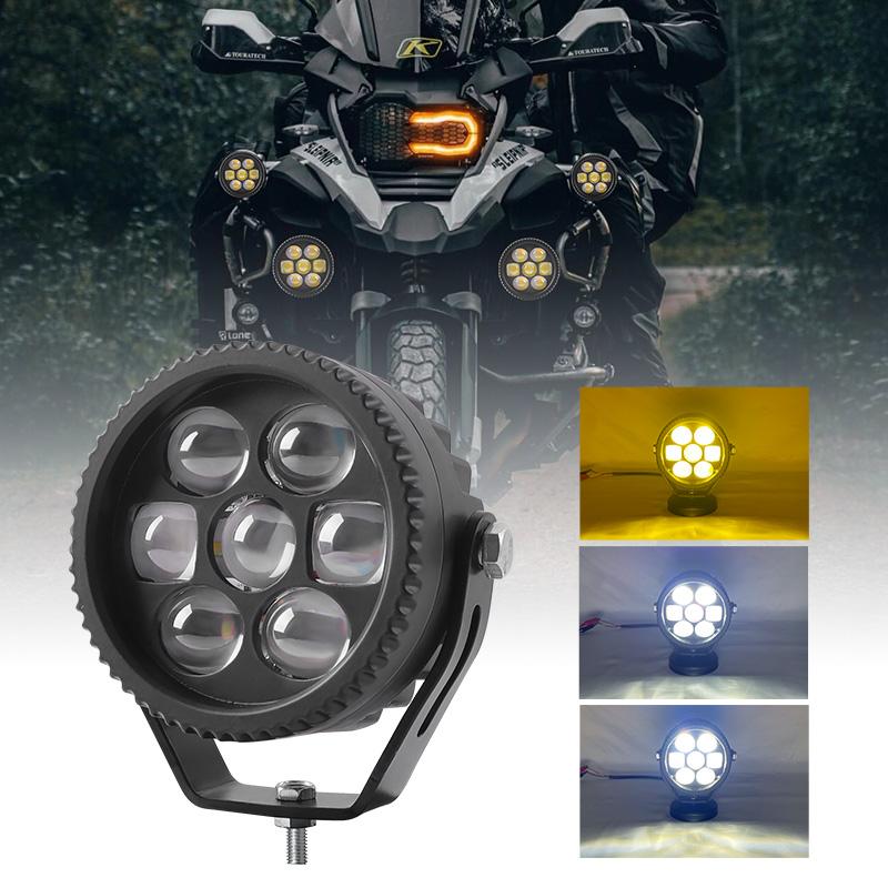 4D 70W LED Work Light Spotlight Fog Lights Driving Lamp For BMW R1200GS R1250GS F800 F850 F900 Motorcycle SUV ATV UTV Truck