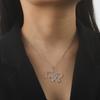 Dawapara Ukrainisches Dreizack-Halskette Tryzub Ukraine Symbol Friedenszeichen Schutz-Amulett Edelstahl Schmuck