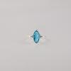 Swiss Blue Topaz Gemstone Partywear Ring 925 Sterling Silver Jewelry For Her CZR-20-5