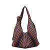 SAC TOTE Toile Rayures Ethnique Mode Sens du Design Grande Capacité 2026 Haute Qualité Sacs pour Femmes Nouveaux Polyvalents Sacs à Bandoulière