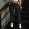 Women's Color Casual Joggers with Elastic Waist and Drawstring, Pockets