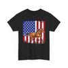 Horse Riding T Shirt, American Flag Horseback Horse Lovers Women Men Shirt