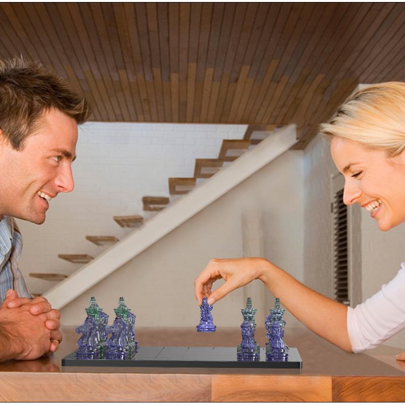 1 Set Diy Drop Glue International Chess Crystal Epoxy Resin Mold 3D Chess Piece Silicone Mould Accessories