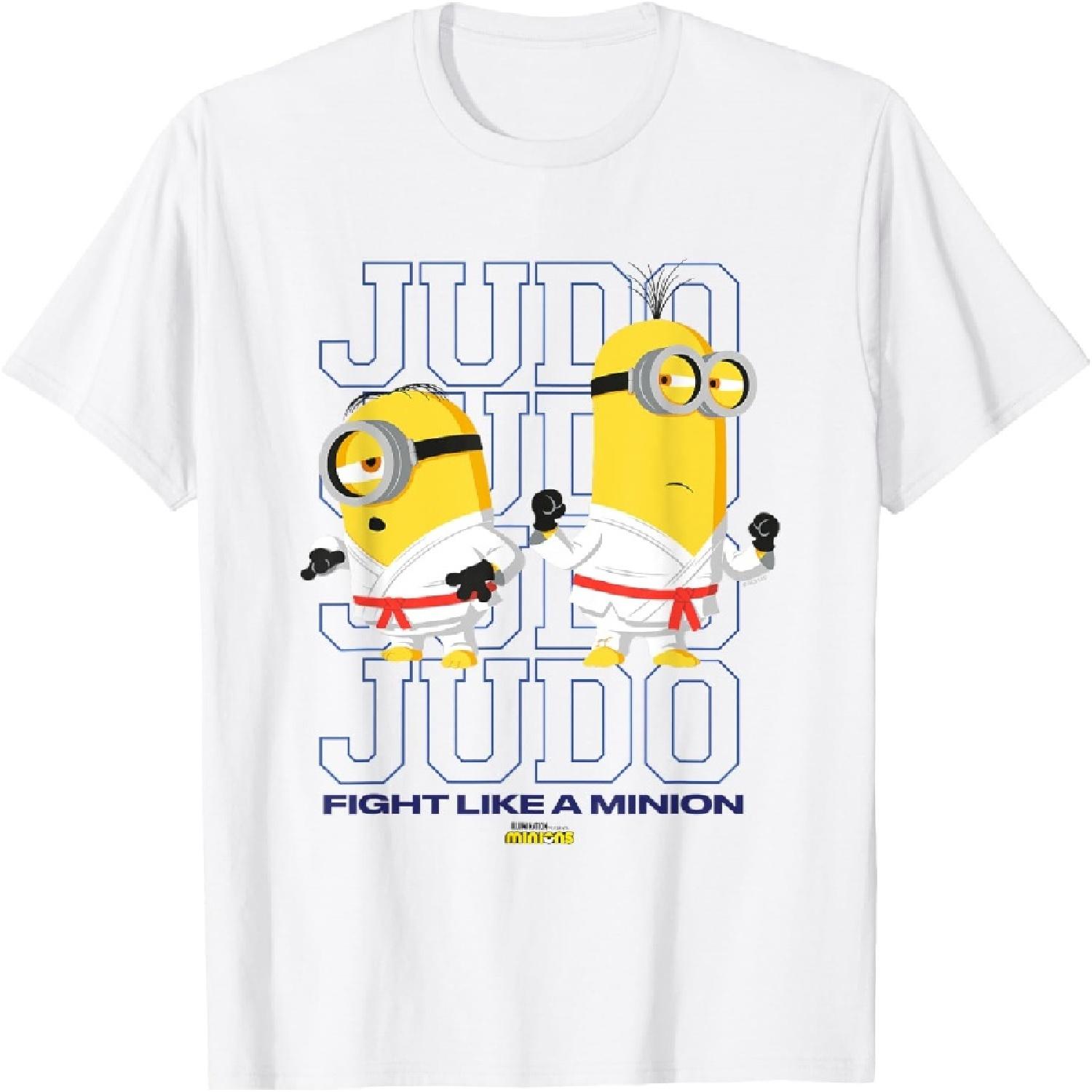 Миньоны Дзюдо Дзюдо Дзюдо Бой Как Миньон Большая Грудь Постер Футболка S