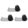 3X Household Garden Cat Scat Mat Prickle Strip Anti Cat Dog Repellent Deterrent Spike Mat Garden Flower Plant-Black