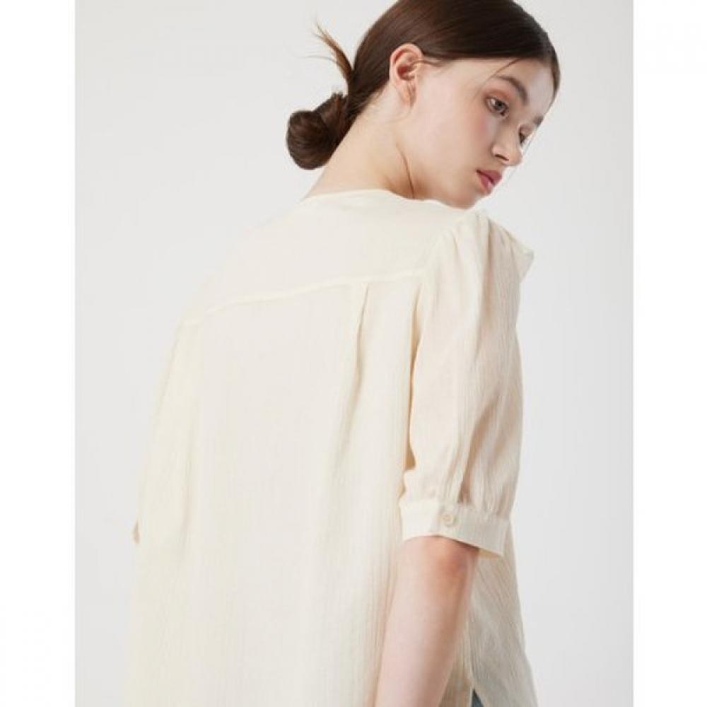 Cc Collect. Sheer Frill Shirt Blouse C262msc133