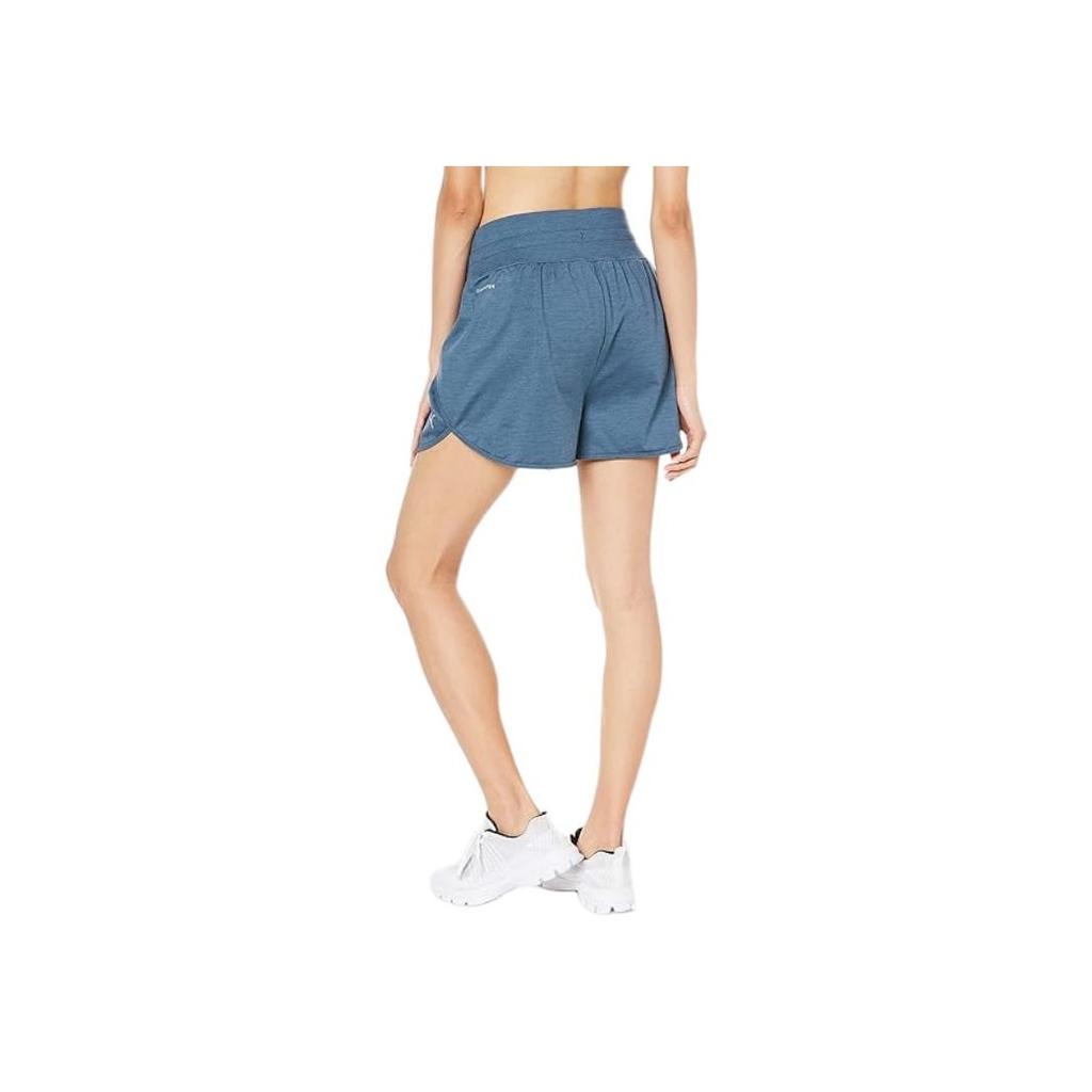 Puma Logo Print Elastic Waist Casual Shorts Women Shorts Navy-Blue 522870-18