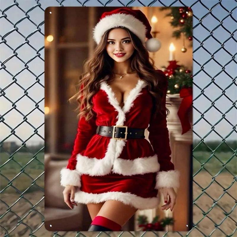 Pin-Up Girl Blechschilder, Garage Werkstatt Metalldekor 20x30cm