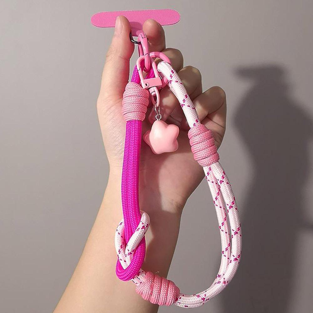 Wrist Strap Phone Lanyard Adjustable Mobile Accessory Woven Thumb Strap  for Outdoor Travel