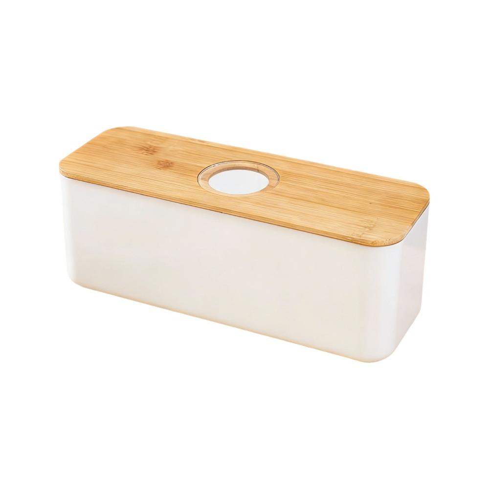 Cutting Board Lid Bread Box With Wooden Lid Spacious Container Rectangular Shape Bread Storage Bin Space Saving Fresh Keeping