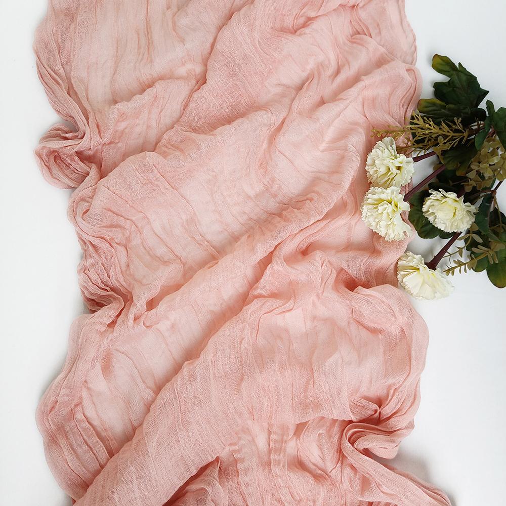 Semi-Sheer Gauze Table Runner, Cheesecloth, Wedding Table Path, Tulle Layout, Event Designing Kitchen Dining Decor