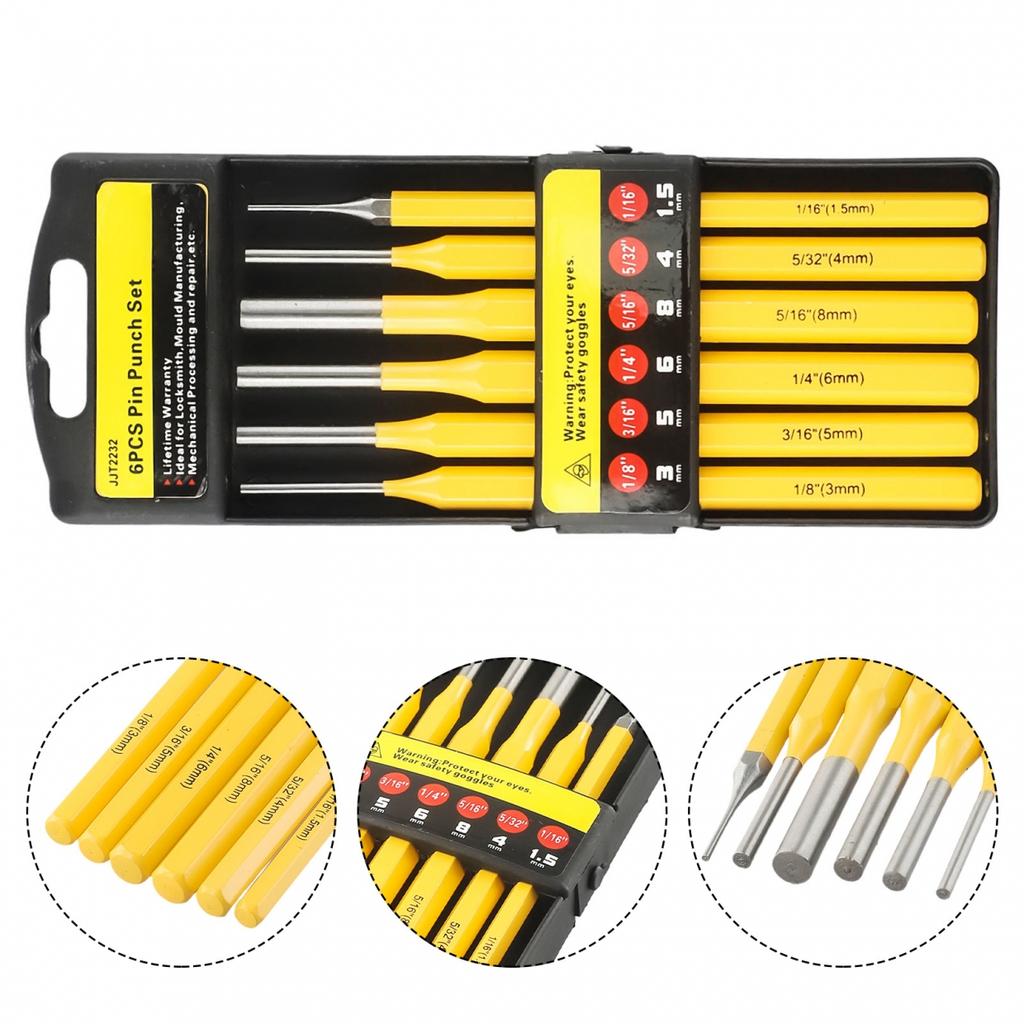 Accessories Drive Punch Set Carpenters Cylinder DIY