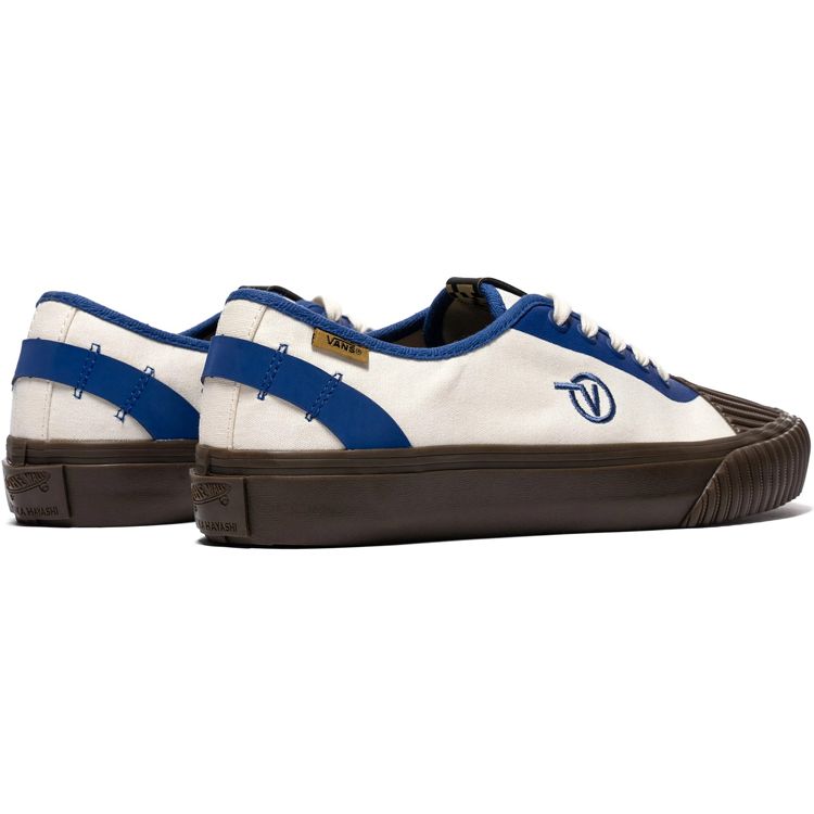 Vans Taka Hayashi X  Authentic Vault One-Piece Lx Collaboration Low-Top Skate Shoes Unisex Sneakers Blue White VN0A45K8TX3