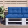 VidaXL Pallet Cushions Set of 2 Royal Blue Fabric 360721