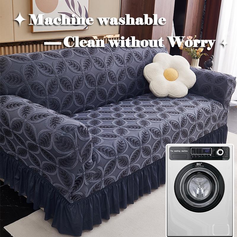 Sofa Cover 2026 New Three-color Three-dimensional Jacquard Skirt Sofa Cover Universal in All Seasons