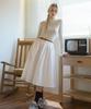 Baitalssain [Line] Corduroy Brushed Waist Full Skirt (3C)