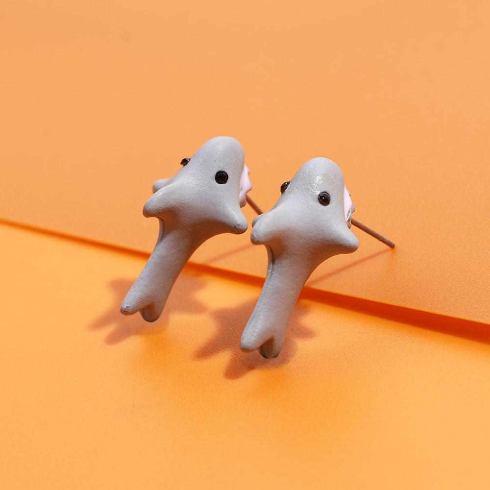 Dog Fashion Design Cartoon Stud Earrings 3D Animal Bite Earring Korean Earrings Women Jewelry