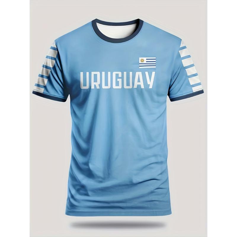 Summer men's football uniforms, outdoor sports football shirts, comfortable, breathable and versatile short-sleeved tops
