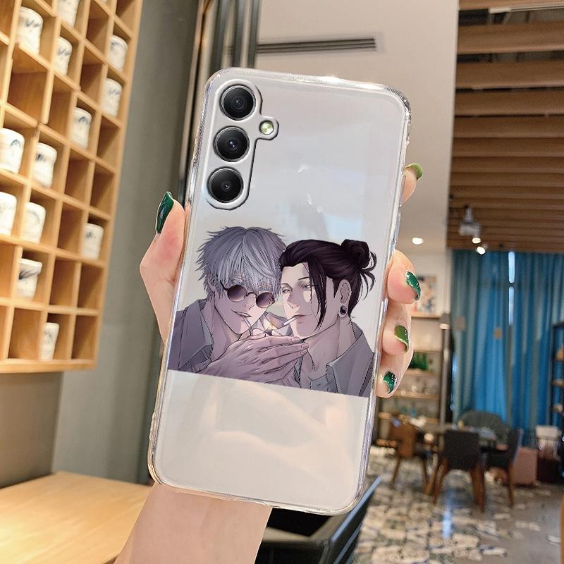 

Мягкий прозрачный силиконовый чехол с рисунком аниме для Samsung A55 M35 S24 Xiaomi Redmi Note 13 Poco C65 iPhone Camera Противоударный защитный чехол Samsung Galaxy A11