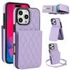 Crossbody Lanyard Wallet with Card Holder Kickstand Phone Case for iPhone 16 15 Pro Max Plus Shockproof Protective Cover