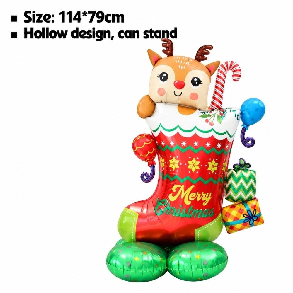 Christmas Themed Christmas Foil Balloons Large Size Photo Backdrop Balloons Photo Backdrop