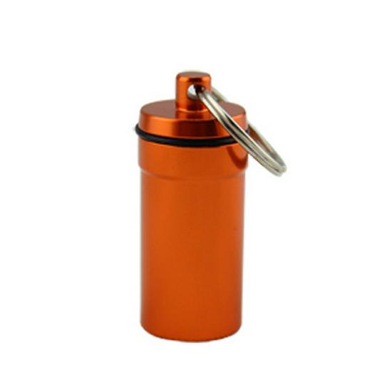 Portable Waterproof Aluminum Alloy Pill Box - Travel Size