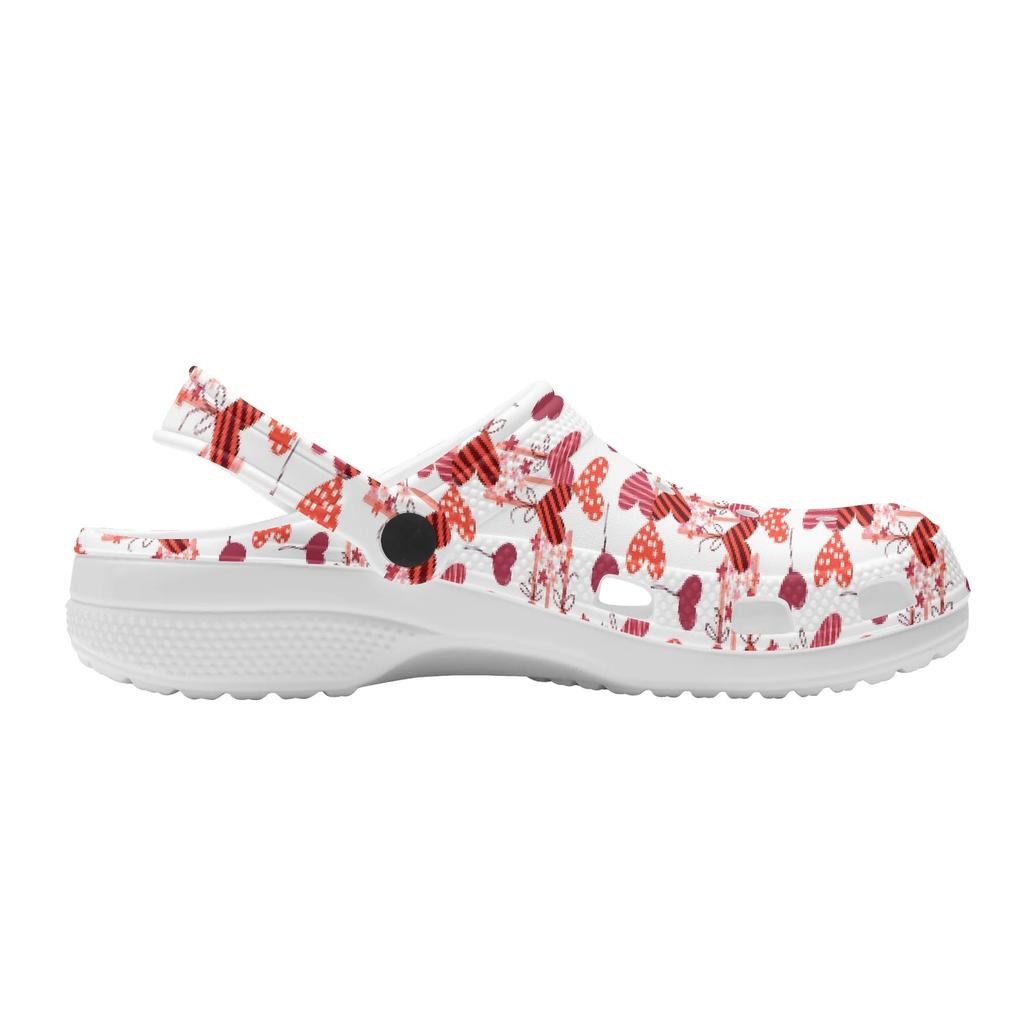 Cute Printed EVA Clogs Unisex Easy Clean Lightweight Slip On Casual Footwear Soft Sole Summer Sandals Daily Leisure Wear