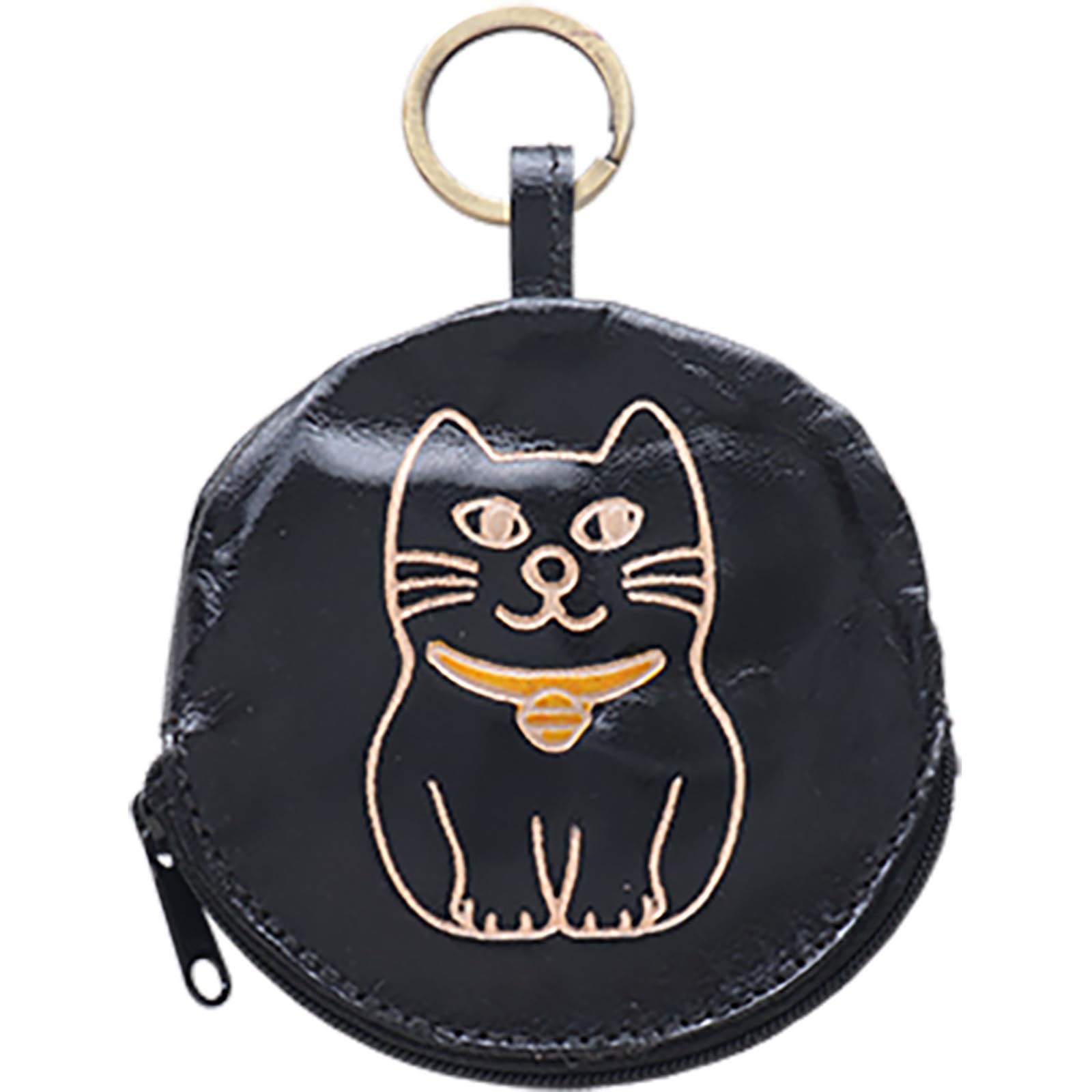 

И УПАКОВЫВАЕМЫЙ Брелок, Брелок для ключей, Кошелек для монет, Кошелек, Прибл.. 9,5 см, Дизайн кошки, Черный, 61383