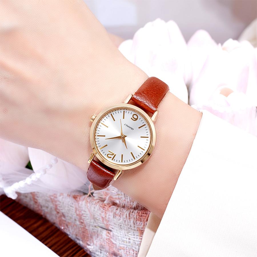 New Fashion Woman Luxury Business Leather Watch Women Retro Wrist Watches Students Casual Quartz Watches For Gifts Reloj Mujer