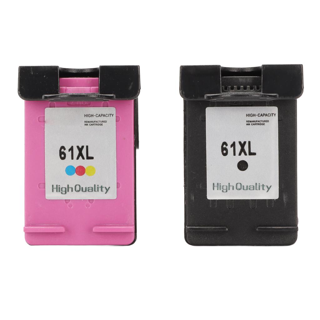2 Stück Farbige Schwarze 61XL Tintenpatronen Ersatz für HP für Envy 4500 für Deskjet 1000 1056 1510 1512 1010 für