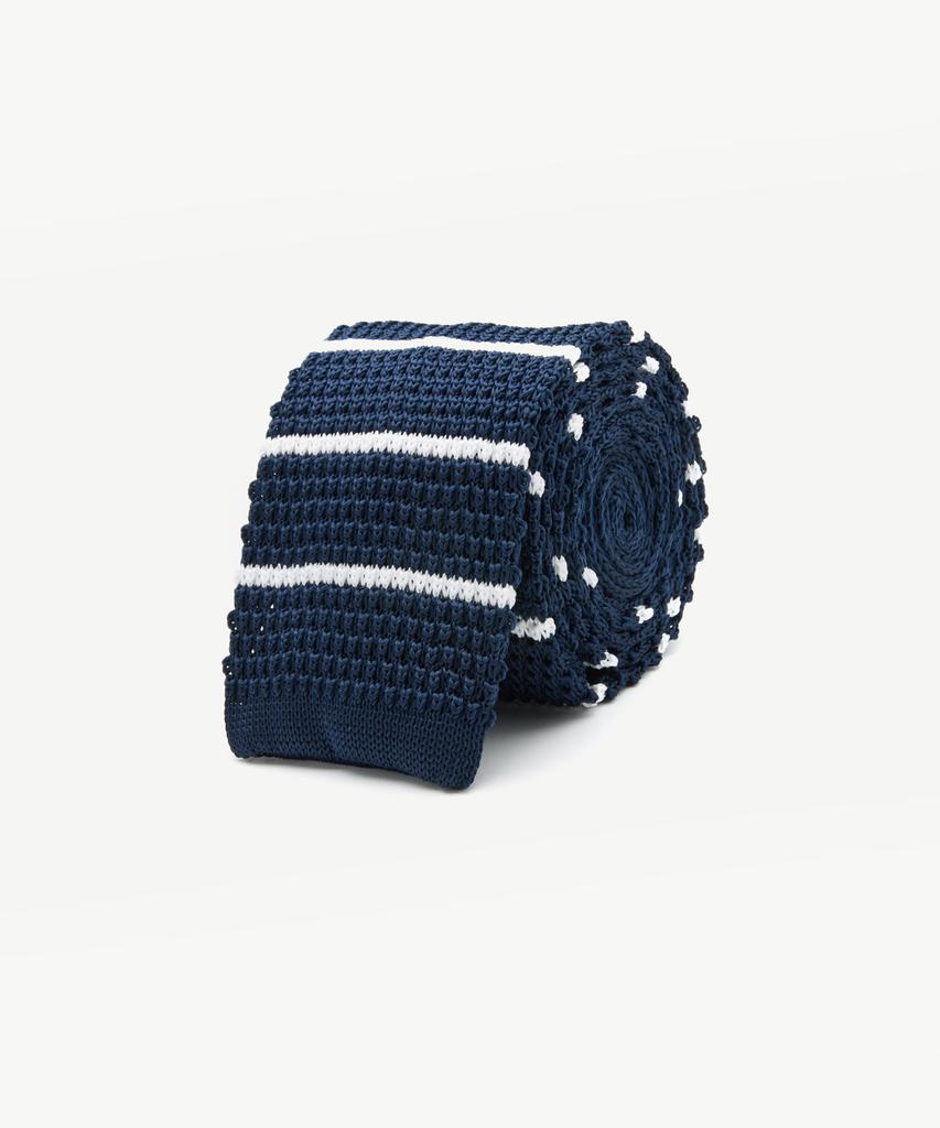 STCO Codigallery Striped Knit Tie Navy_Cntwz11Btn