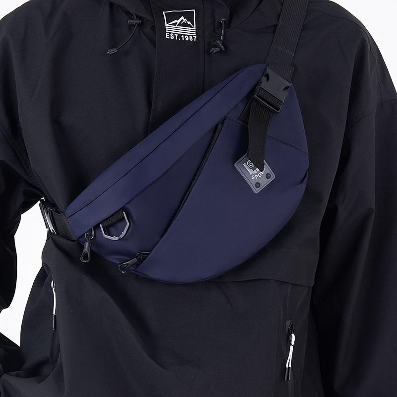 Lässige Herren Umhängetasche - Verschleißfeste Brusttasche mit verstellbarem Schultergurt