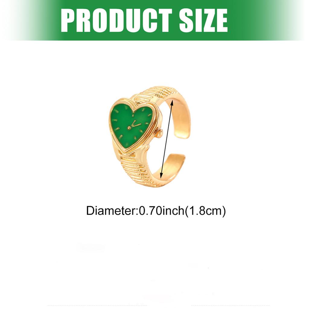 Elegant Finger Rings Party Accessories Heart Shape Weddings Rings Alloy Texture Suitable for Fashion Casual Looks