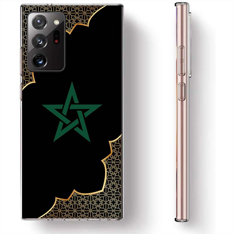 Morocco Flag Soccer Phone Case for Samsung A17 A37 A57 A55 A35 A25 A15 A54 A14 A24 A34 A13 A23 A33 A53 A07 A05S A04S A03 A73 Gal