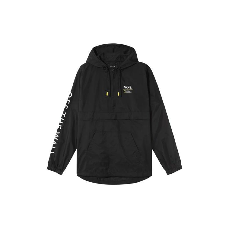 Men s Vansx Crossover Printing Logo hooded Long Sleeves Sports Jacket Black VN0A4MUL-BLK M