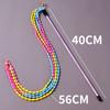Cat Toys Plush Tassel Interactive Cat Toy Feather Cats Stick Teaser Long Handle Stick Toys for Cats Teasing Kitten Toy with Bell