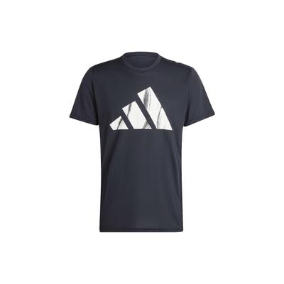 Markenliebe Logo Print Lauf-T-Shirt Herren Tops Schwarz HZ4512