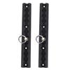 Aluminum L Track 304mm Thickened L Track Tie Down Rail with 4 Round Rings for Motorcycles ATVs Dirt Bikes Pickup Trucks