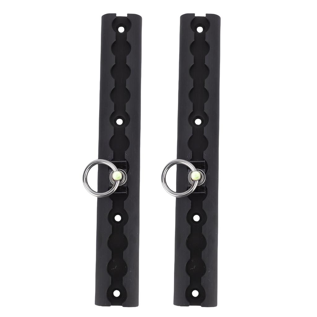 Aluminum L Track 304mm Thickened L Track Tie Down Rail with 4 Round Rings for Motorcycles ATVs Dirt Bikes Pickup Trucks