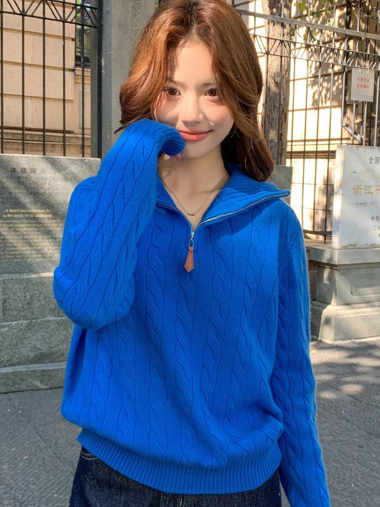 Knit Sweater Women Fall Winter High Neck Pullover With Warmth And Comfort For Casual Wear