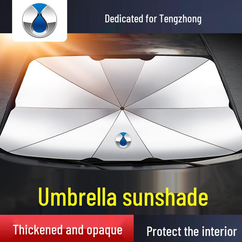 

Denza X, D9, N7 Car Front Windshield Sunshade Umbrella for Heat Insulation & Sun Protection Large 140×78cm (SUV/Off-road/Sedan)