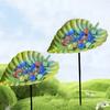 Leaf Shape Outdoor Bird Bath Winterproofed Durability Garden Decoration Feeders for Wild Birds for Nature Lover