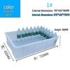 Rectangular Plastic Parts Box with Thickened Walls for Hardware and Tools