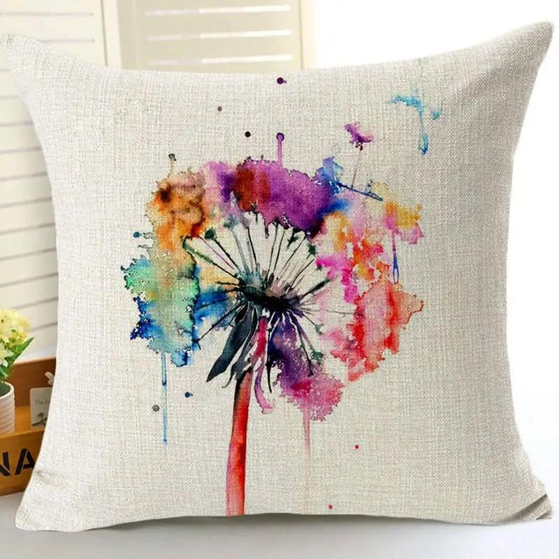 Pastorale Pflanze Löwenzahn Kissenbezug Auto Sofa Kissenbezug Haushaltsdekoration Kissenbezug