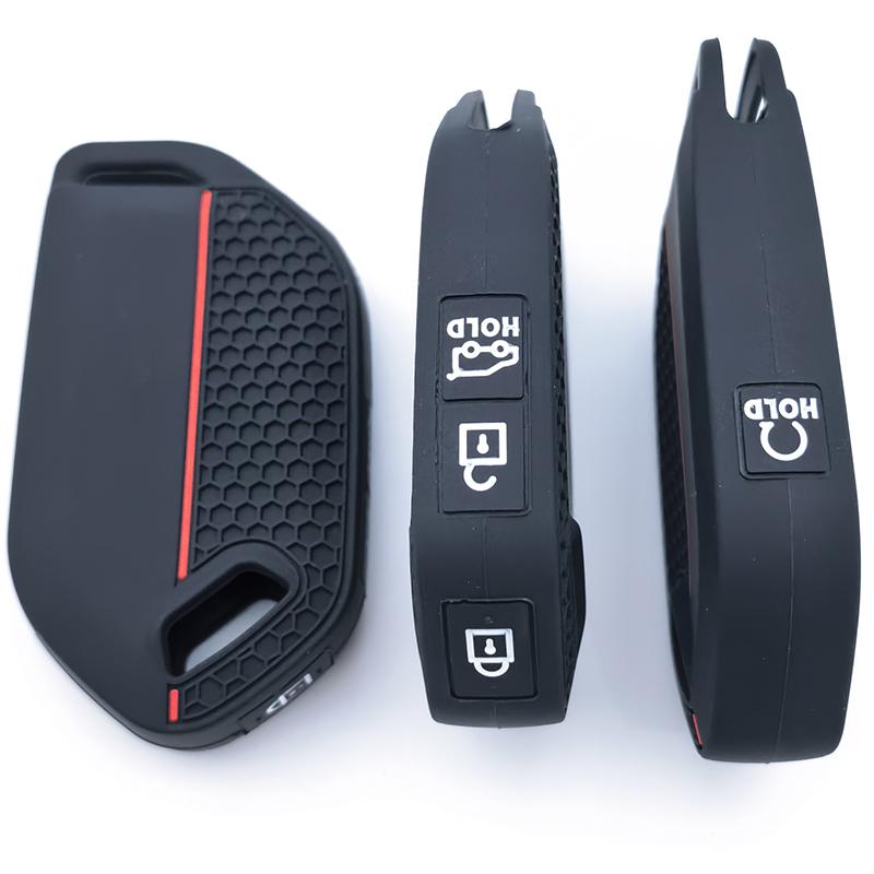 4 Bottons Car Smart Remote Key Case Silicone Cover For Kia Carnival Ev9 Picanto Gt Line Auto Shell Fob Holder Accessories