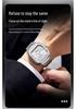 Sanda Herren Quadratische Mechanische Uhr, Schlichtes Design, Kalender, Wasserdicht, Massives Stahlarmband, Business-Stil