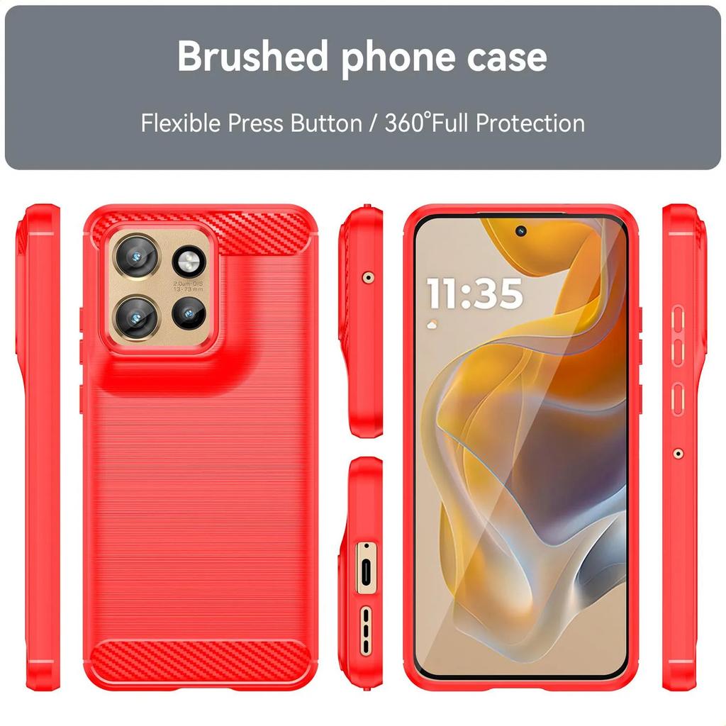 Motorola Moto S50 Hülle, flexible TPU-Faser Schutzhülle für Motorola Moto S50