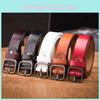 Leather Elegant Waist Belt Women Slim Design Simple Buckle Formal Casual Use